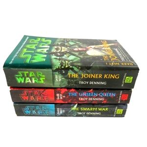 Star Wars Saga Dark Nest Trilogy 3 Book Complete Series Paperback 2005 Denning